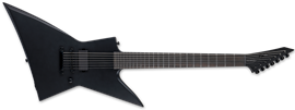 LTD EX-7 Baritone Black Metal Black Satin  7-String Electric Guitar 2023
